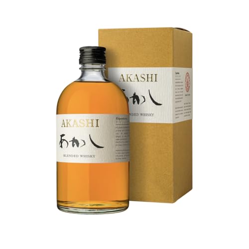 Akashi Blended | Japanese Blended Whisky| Reifung in amerikanischer Eiche|kraftvoll und würzig| Holznote | aus Japan | 40% Vol. | 0,5 Liter von Akashi