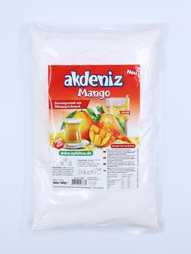 Akdeniz Türkisches Instantgetränk mit verschiedenen Geschmäcker 1KG (Mango) von Akdeniz