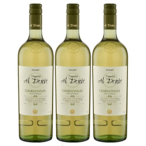 Al Dente Chardonnay Weißwein Wein halbtrocken Italien I Versanel Paket (3 x 1l) von AlDente