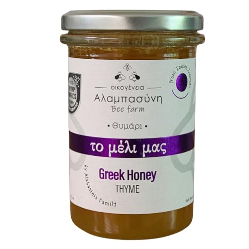 Alabasinis Family Griechischer Thymian Honig 400 g von Alambasini family Bee Farm