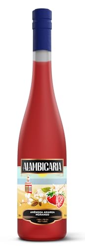Licor de Amêndoa Amarga Mandellikör aus Portugal in verschidenen Sorten (Erdbeere (Mandel)) von Alambicaria