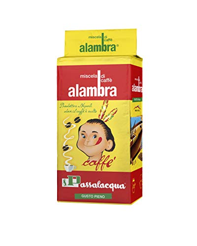Alambra - Kaffeemischung, voller Geschmack - 4 Stück à 250 g [1 kg] von Passalacqua