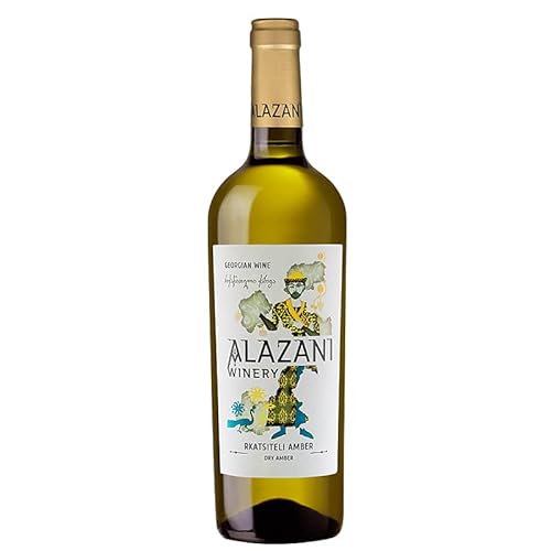 Georgischer Wein, Rkatsiteli Amber 2019, Weisswein Trocken, Alazani Winery, Georgischer Wein von Alazani LTD