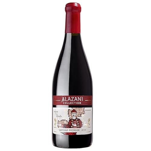 Georgischer Wein, Saperavi Premium 2018 Rotwein Trocken, Alazani Winery, Wein aus Georgien von Alazani LTD