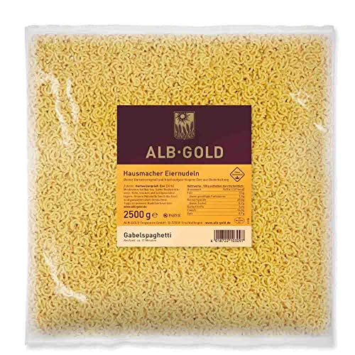 2,5 kg Beutel Gabelspaghetti lose, Hausmacher Eiernudeln 2,5 kg Beutel Gabelspaghetti lose, Hausmacher Eiernudeln von Alb Gold