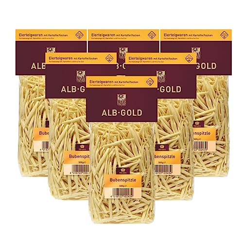 Alb-Gold - Bubenspitzle, 6 x 500 g Beutel, schwäbische Spezialität, schmeckt hervorragend zu Braten, Gemüseauflauf oder zu Kraut und Speck von Alb Gold