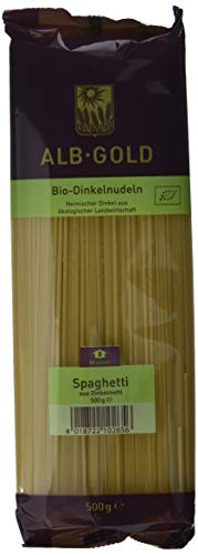 Alb-Gold Dinkel-Spaghetti, 1 Packung, (1 x 500 g) - Bio-Produkt von Zeelec