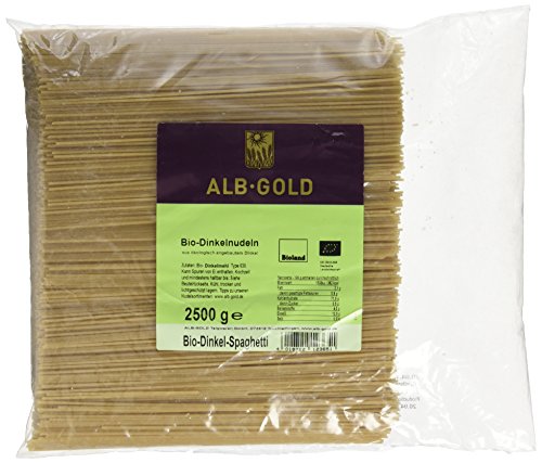 Alb-Gold Dinkel-Spaghetti, 1er Pack (1 x 2.5 kg Packung) - Bio von Alb-Gold