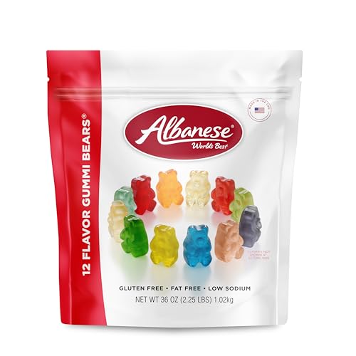 Albanese World's Best 12 Flavor Gummi Bears, 36oz Bag of Candy Albanese World's Best 12 Flavor Gummi Bears, 36oz Bag of Candy von Albanese