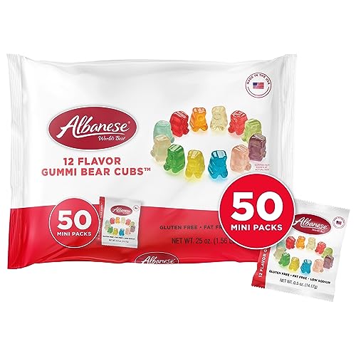 World's Best Gummi Snack Packs, 12 Flavor Gummi Bear Cubs, 50 mini packs of Candy World's Best Gummi Snack Packs, 12 Flavor Gummi Bear Cubs, 50 mini packs of Candy World's Best Gummi Snack Packs, 12 Flavor Gummi Bear Cubs, 50 mini packs of Candy World's Best Gummi Snack Packs, 12 Flavor Gummi Bear Cubs, 50 mini packs of Candy World's Best Gummi Snack Packs, 12 Flavor Gummi Bear Cubs, 50 mini packs of Candy World's Best Gummi Snack Packs, 12 Flavor Gummi Bear Cubs, 50 mini packs of Candy von Albanese