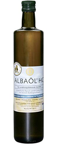 ALBAÖL HC - schwedische Rapsöl-Leinöl-Zubereitung mit Buttergeschmack 750ml, 4er Pack (4 x 750ml Flasche) von Albaöl