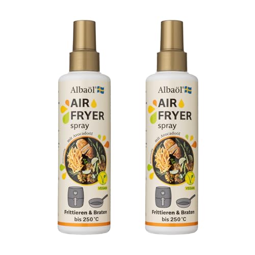 Albaöl - Air Fryer Spray, 6 x 190 ml Flasche I Geeignet für alle Heißluftfritteusen und andere Kochanforderungen bei Temperaturen bis zu 250°C Albaöl - Air Fryer Spray, 6 x 190 ml Flasche I Geeignet für alle Heißluftfritteusen und andere Kochanforderungen bei Temperaturen bis zu 250°C von Albaöl