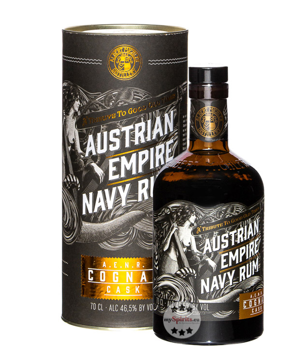 Austrian Empire Navy Rum Cognac Cask (46,5 % Vol., 0,7 Liter) von Albert Michler Distillery