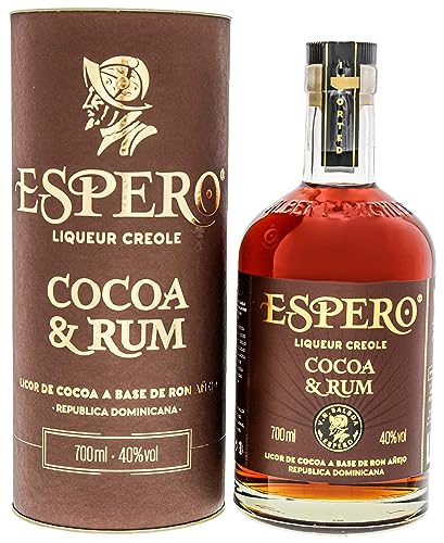 Espero Liqueur Creole I Cocoa & Rum I 700 ml I 40% Volume I Brauner-Rum Likör aus der Karibik von Albert Michler