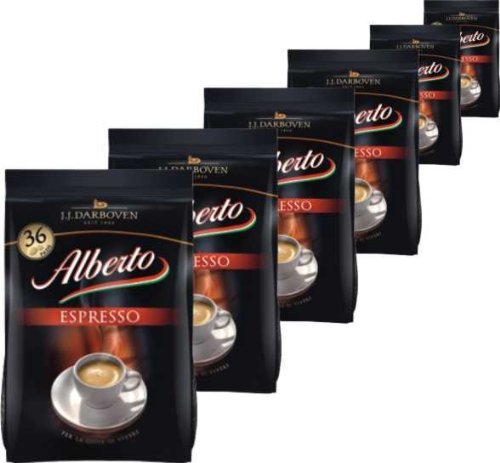Alberto Espresso Pads 6x36 Alberto Espresso Pads 6x36 von Fairtrade J.J.Darboven