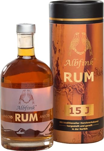 Albfink Rum Aneo 15 46Prozent vol - finch Whiskydestillerie - Schwäbischer Rum in Geschenkpackung (1 x 0.5l) von finch Whiskydestillerie