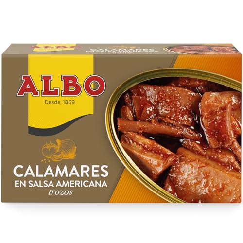 Albo Tintenfisch in amerikanischer Sauce Chunk - 112g Net von Albo