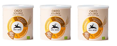 3x Alce Nero Orzo Solubile Biologico Lösliche Gerste Bio-Produkt 125g Kaffeeersatz 100% italienische Gerste organic product von Alce Nero