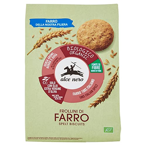 6x Alce Nero Frollini di Farro Dinkelkekse bio mit nativem Olivenöl extra 300g 6x Alce Nero Frollini di Farro Dinkelkekse bio mit nativem Olivenöl extra 300g von Alce Nero