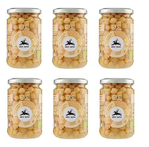 6x Alce Nero Legumi Lessi Ceci Gekochte Hülsenfrüchte Bio-Kichererbsen Glas 300g 6x Alce Nero Legumi Lessi Ceci Gekochte Hülsenfrüchte Bio-Kichererbsen Glas 300g von Alce Nero