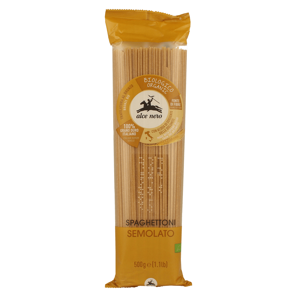 Bio Spaghettoni, halb Vollkorn Bio Spaghettoni, halb Vollkorn von Alce Nero