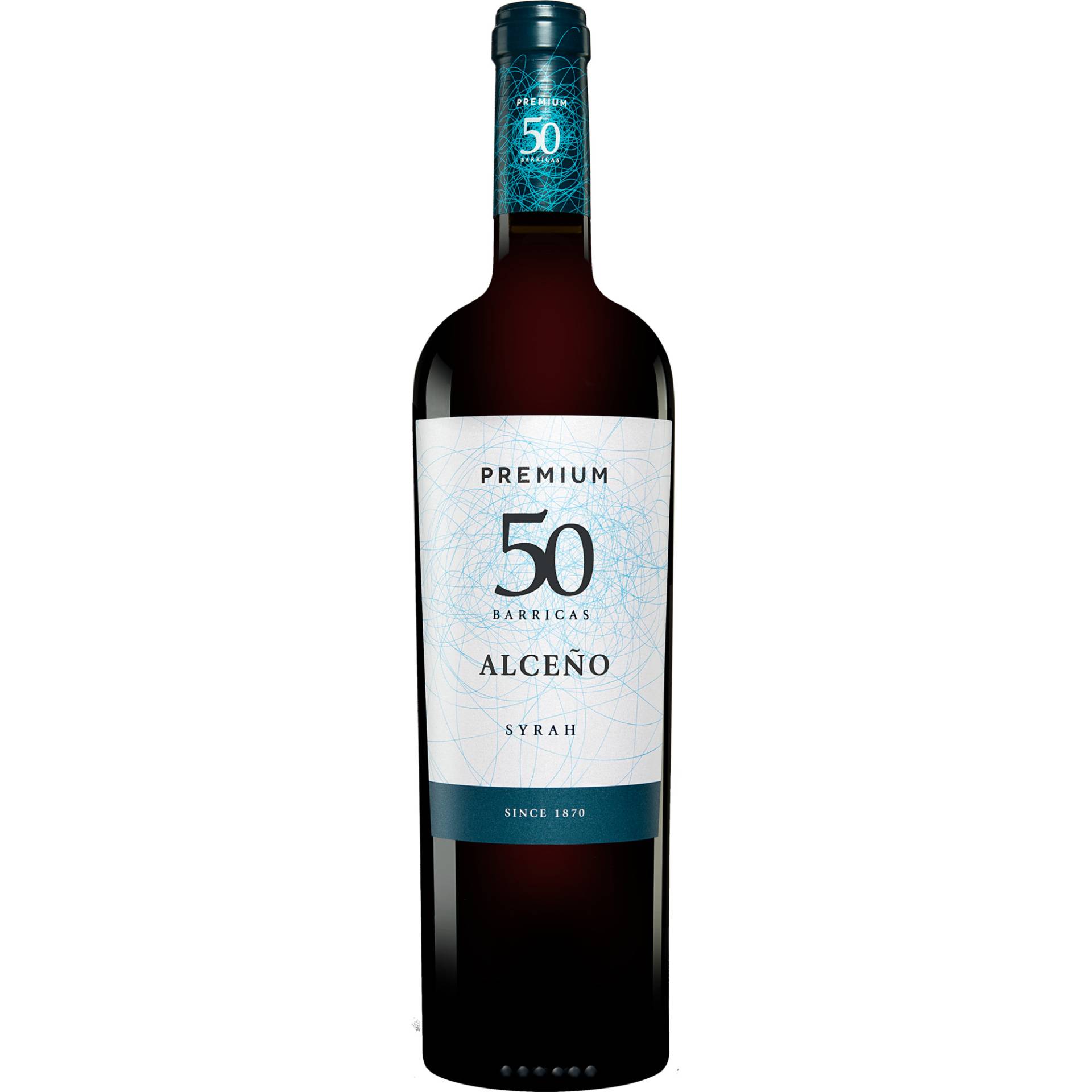 Alceño Premium Syrah »50 Barricas« 2021  0.75L 14.5% Vol. Rotwein Trocken aus Spanien von Alceño
