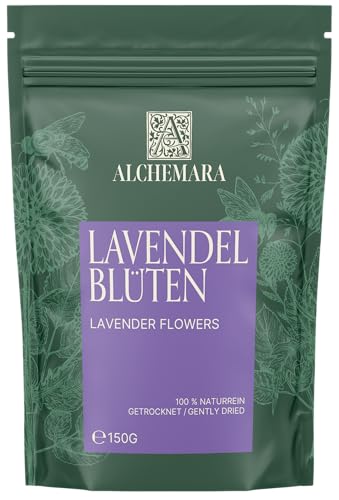Lavendel getrocknet Alchemara 150g - Blumige Lavendelblüten - Ein Schluck Ruhe, Ein Hauch blühender Felder von Alchemara