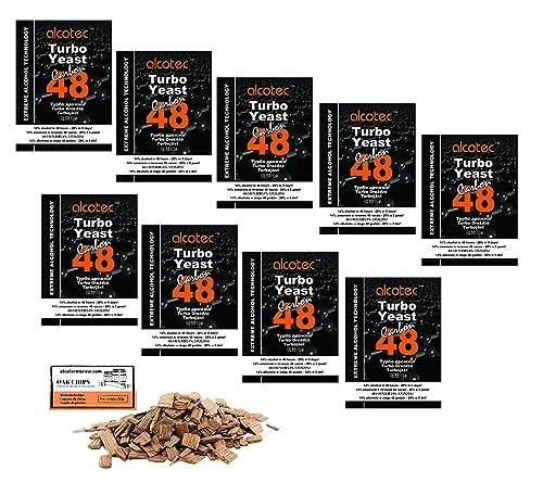 9 x Turbohefe - Alcotec Turbo Yeast 48 + Activated Carbon 175g, Hefe zur Gärung, Turbo Hefe, Hefe für Maische, Hefe für die Gärung, Wodka-Hefe 9 x Turbohefe - Alcotec Turbo Yeast 48 + Activated Carbon 175g, Hefe zur Gärung, Turbo Hefe, Hefe für Maische, Hefe für die Gärung, Wodka-Hefe von AlcoFermBrew