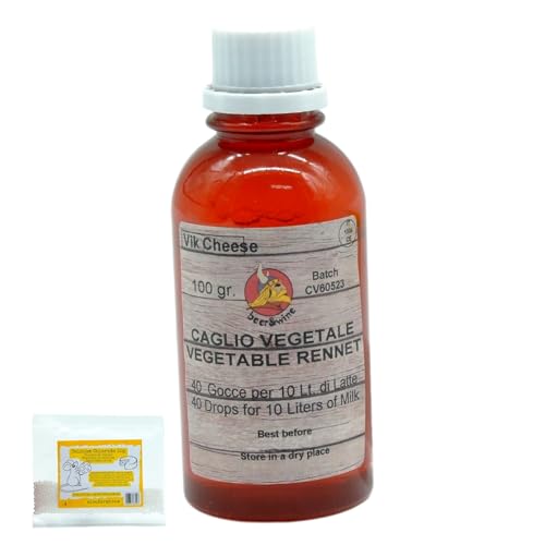 AlcoFermBrew Lab für Käse Macht Vegetarier 100ml + Kostenloses Calciumchlorid - Naturlab, Lab Extract, Flüssiges Lab AlcoFermBrew Lab für Käse Macht Vegetarier 100ml + Kostenloses Calciumchlorid - Naturlab, Lab Extract, Flüssiges Lab von AlcoFermBrew