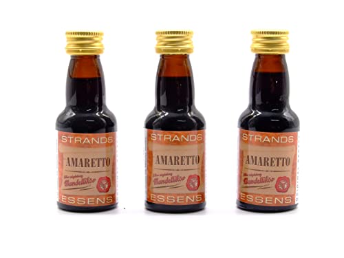 Amaretto (Almond) 3x25 ml – alkoholfreier | Essenz für Wodka | Aroma für Kuchen von AlcoFermBrew