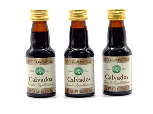 Calvados (an apple) 3x25 ml – alkoholfreier | Essenz für Wodka | Aroma für Kuchen von AlcoFermBrew