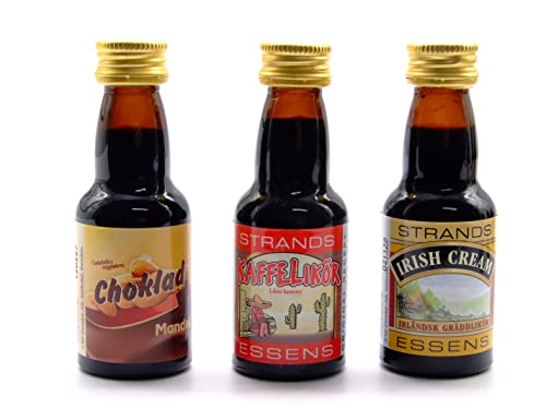 Choklad + Coffee Liquer + Irish Cream 3x25 ml – alkoholfreier | Essenz für Wodka | Aroma für Kuchen Choklad + Coffee Liquer + Irish Cream 3x25 ml – alkoholfreier | Essenz für Wodka | Aroma für Kuchen von AlcoFermBrew