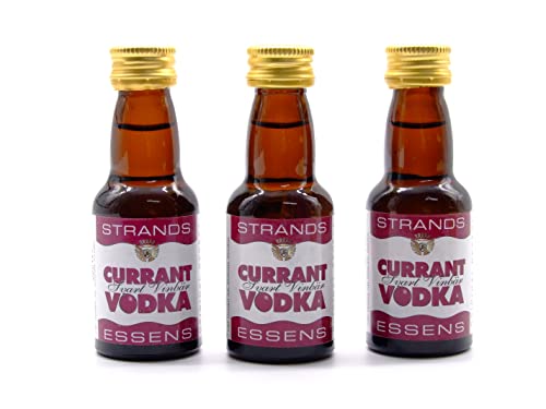 Currant Vodka 3x25 ml – alkoholfreier | Essenz für Wodka | Aroma für Kuchen von AlcoFermBrew