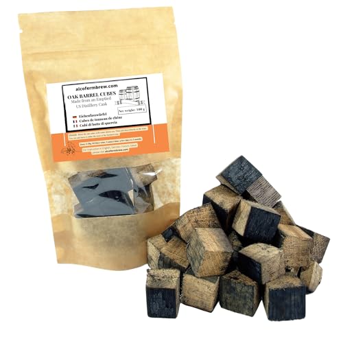 Eichenholzcubes Bourbon 100g aus entleerten Fässern | Holzwürfel | Räucherholz | Holzspäne | Holzfässer Eichenholzcubes Bourbon 100g aus entleerten Fässern | Holzwürfel | Räucherholz | Holzspäne | Holzfässer von AlcoFermBrew