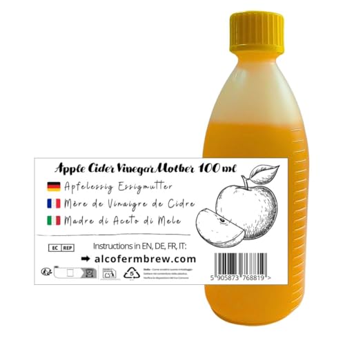 Essigmutter Für Apfelessig 100 ml, Natürliche Fermentationskultur, Für Hausgemachten Essig, Bis zu 50 L Essigmutter Für Apfelessig 100 ml, Natürliche Fermentationskultur, Für Hausgemachten Essig, Bis zu 50 L von AlcoFermBrew