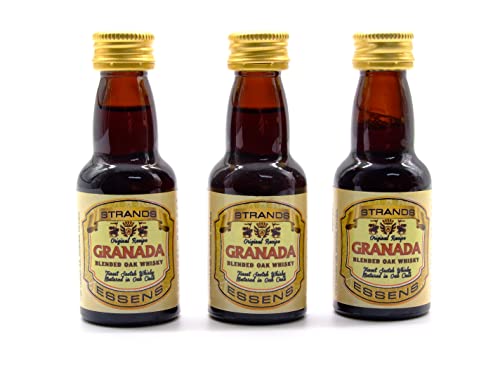 Granada 3x25 ml – alkoholfreier | Essenz für Wodka | Aroma für Kuchen von AlcoFermBrew