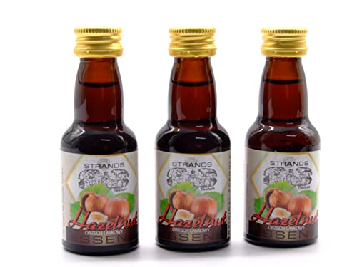 Hazelnut 3x25 ml – alkoholfreier | Essenz für Wodka | Aroma für Kuchen von AlcoFermBrew