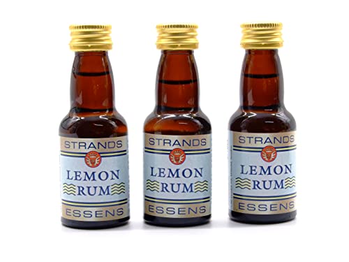 Lemon Rum (Bacardi) 3x25 ml – alkoholfreier | Essenz für Wodka | Aroma für Kuchen von AlcoFermBrew