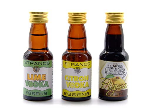 Lime + Citron + Quince (Quitte) 3x25 ml – alkoholfreier | Essenz für Wodka | Aroma für Kuchen von AlcoFermBrew