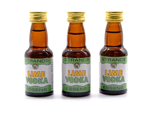 Lime Vodka 3x25 ml – alkoholfreier | Essenz für Wodka | Aroma für Kuchen von AlcoFermBrew