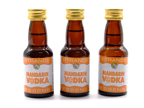 Mandarin Vodka 3x25 ml – alkoholfreier | Essenz für Wodka | Aroma für Kuchen von AlcoFermBrew