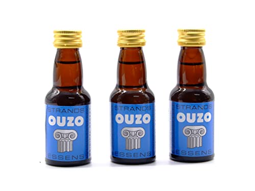 Ouzo (anise) 3x25 ml – alkoholfreier | Essenz für Wodka | Aroma für Kuchen von AlcoFermBrew