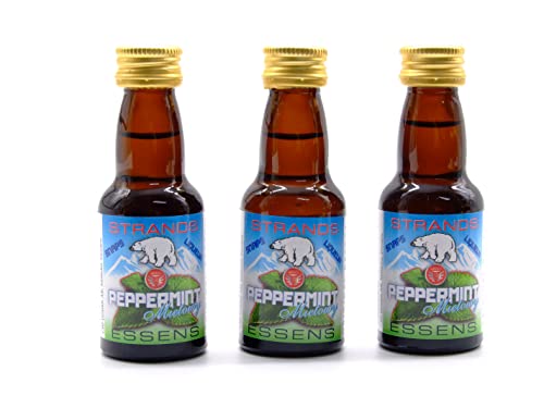 Peppermint 3x25 ml – alkoholfreier | Essenz für Wodka | Aroma für Kuchen von AlcoFermBrew
