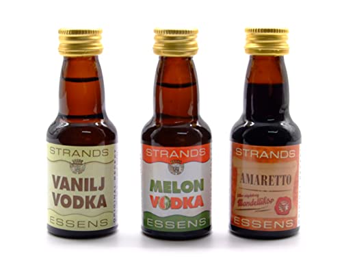 Vanilla + Melon + Amaretto 3x25 ml – alkoholfreier | Essenz für Wodka | Aroma für Kuchen Vanilla + Melon + Amaretto 3x25 ml – alkoholfreier | Essenz für Wodka | Aroma für Kuchen von AlcoFermBrew