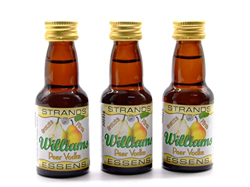 Williams Pear Vodka 3x25 ml – alkoholfreier | Essenz für Wodka | Aroma für Kuchen von AlcoFermBrew