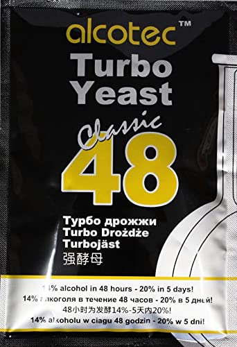 AlcoTec HUGBERT Turbohefe 48 Classic Vodka Gärhefe 20%, 3 Stück von AlcoTec