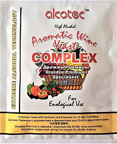 HUGBERT Weinhefe, Aromatic Wine Complex, Turbohefe, Alkohol, Gärhefe, Wein, 40 Stück HUGBERT Weinhefe, Aromatic Wine Complex, Turbohefe, Alkohol, Gärhefe, Wein, 40 Stück von Alcotec