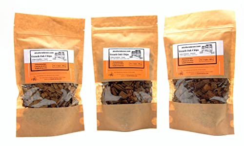 Aroneo Eichenspäne-Set - 3 Packungen - Equilibre + Douceur + Fraicheur | Eichenholzchips | Alterung des Alkohols | Alterung von Getränken Aroneo Eichenspäne-Set - 3 Packungen - Equilibre + Douceur + Fraicheur | Eichenholzchips | Alterung des Alkohols | Alterung von Getränken von AlcoFermBrew