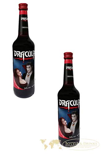 2x Dracula Likör Original in der 700ml XXL Flasche mit 24% Alc. | Ingwer, Johannisbeere und Kirsch Likör 2x Dracula Likör Original in der 700ml XXL Flasche mit 24% Alc. | Ingwer, Johannisbeere und Kirsch Likör von Alcomix Marken GmbH