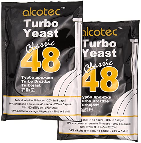 2 x AlcoTec Turbohefe Classic 48h 20% Alkohol von Alcotec